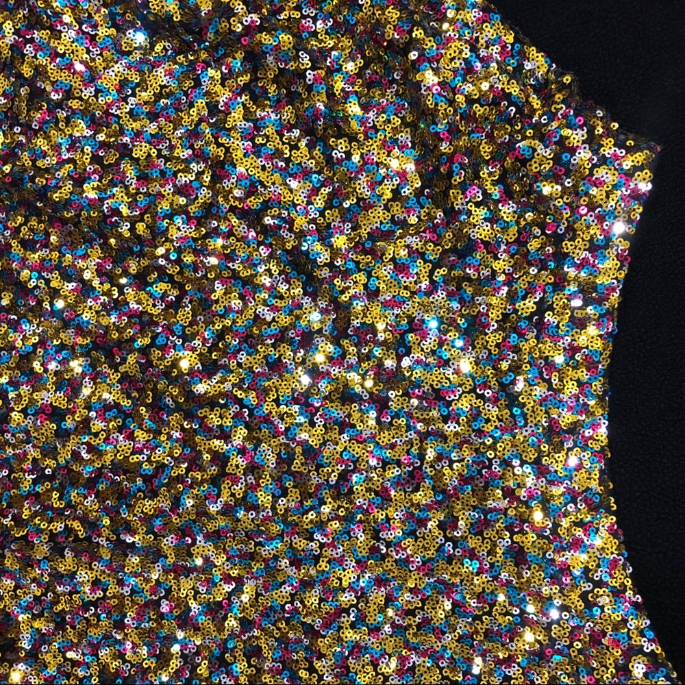 Multi Color Sequin Skirt - Picture 6 of 11